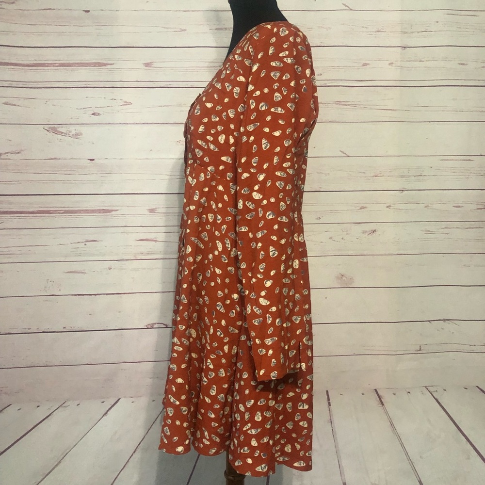 🍁HOST PICK 🍁NWT Kori America Empire Waist Button Down Shift Dress - Picture 4 of 10